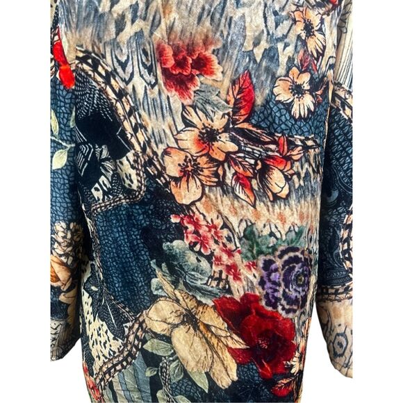 Soft Surroundings Womens Medium Multicolor Innsbrook Velvet Sherpa Lined Jacket - Picture 5 of 12